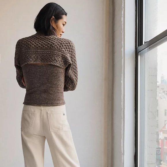 Anthropologie Cable-Knit Sweater Tank Set - Picture 2 of 5